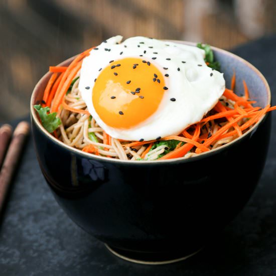 Carrot Ginger & Kale Soba Noodles