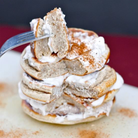 Cinnamon Bun Pancakes