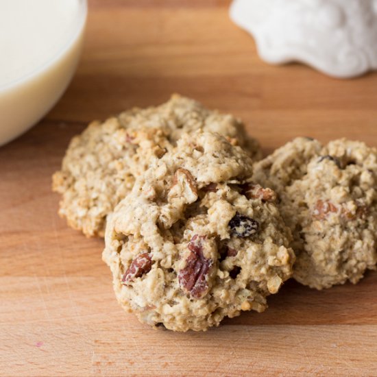 Low Fat Banana Oatmeal Cookies