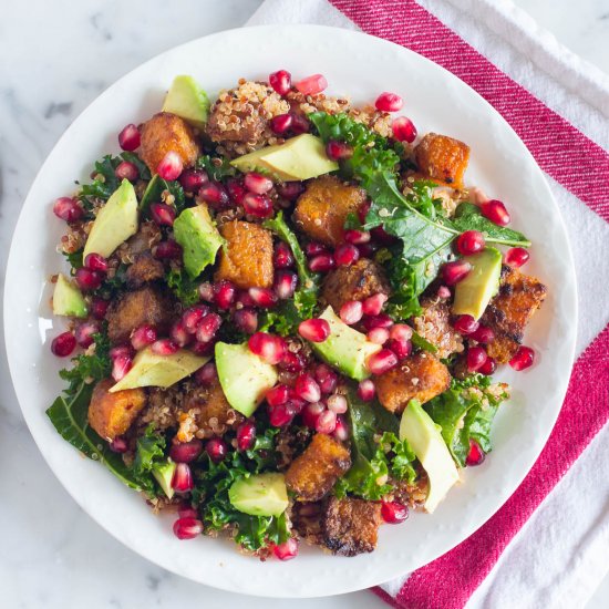 Kale Salad with Chili Lime Squash