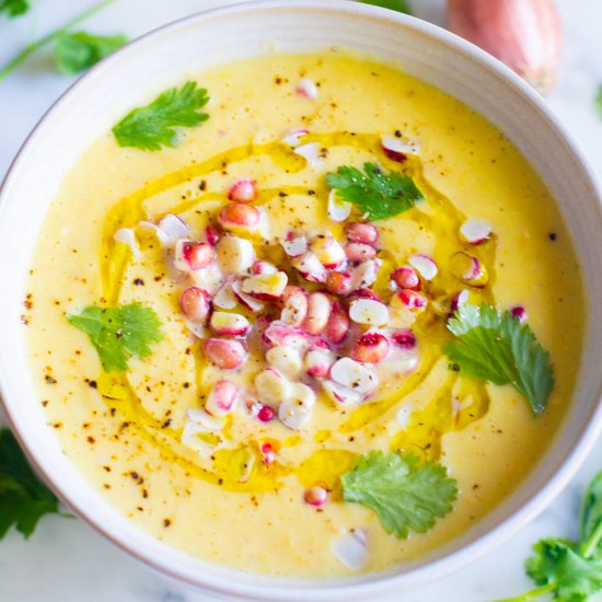 Creamy Corn Gazpacho