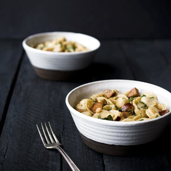 Orecchiette with Andouille Sausage