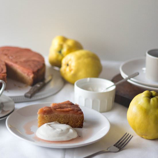 Quince Upside Down Cake