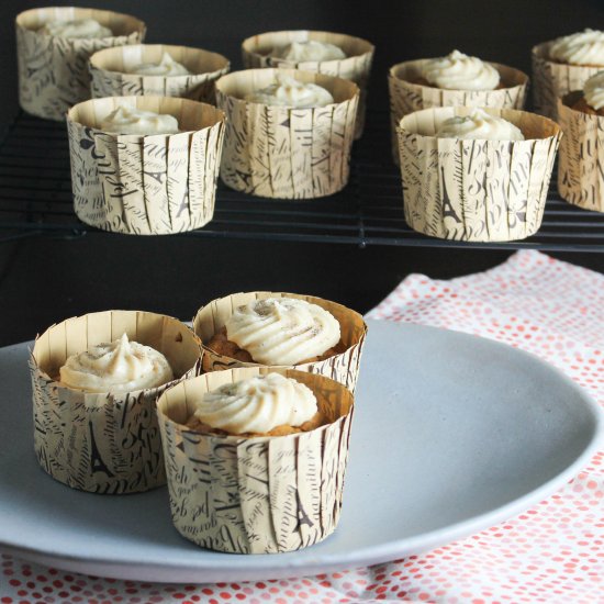 Pumpkin Cupcakes and Cardamom Icing