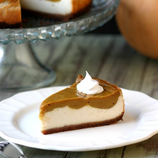 Vegan Pumpkin Pie Cheesecake