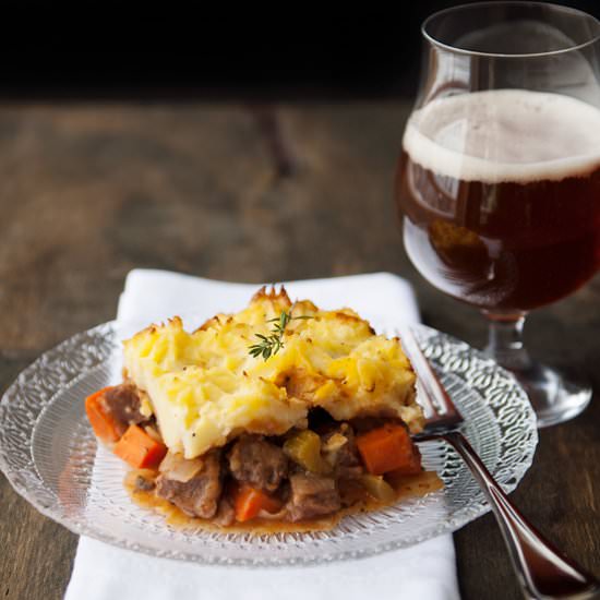 Cottage Pie with Beef and Carrots