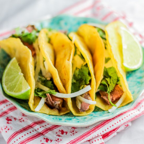 Carne Asada Baja Street Tacos