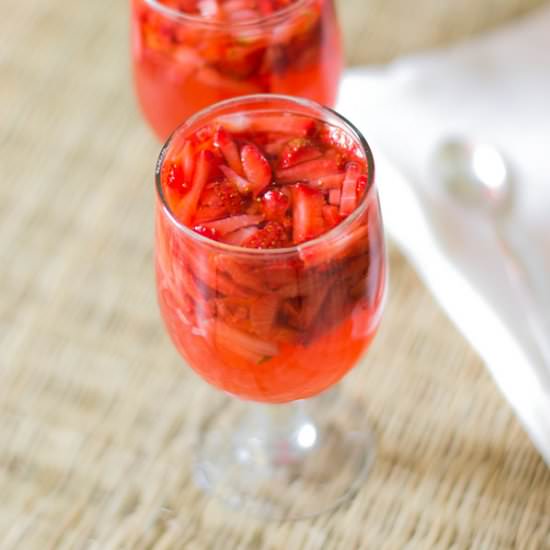 Chilled Strawberry Dessert Soup