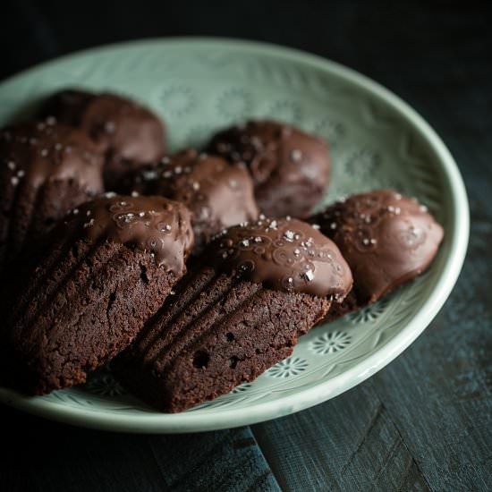 Dark Chocolate Espresso Madeleines