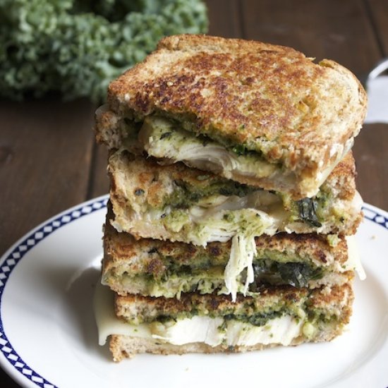 Grilled Cheese with Kale Pesto