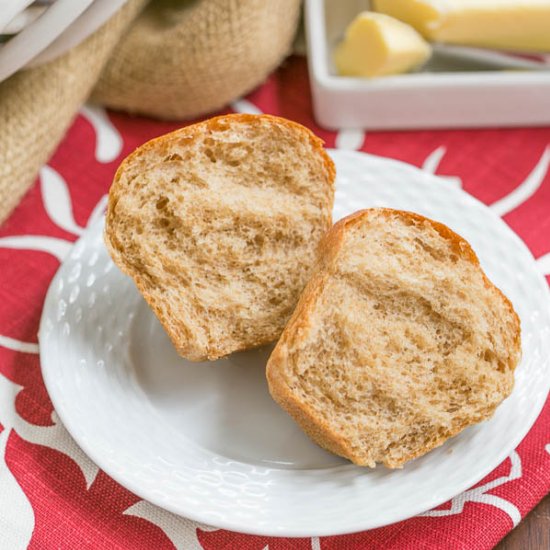 Whole Wheat Dinner Rolls