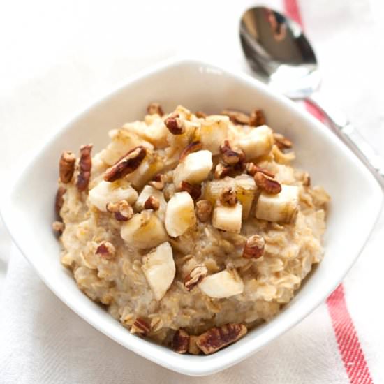 Three Minute Banana Nut Oatmeal