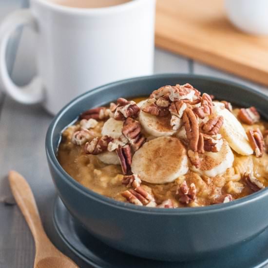 Easy Maple Pumpkin Oatmeal