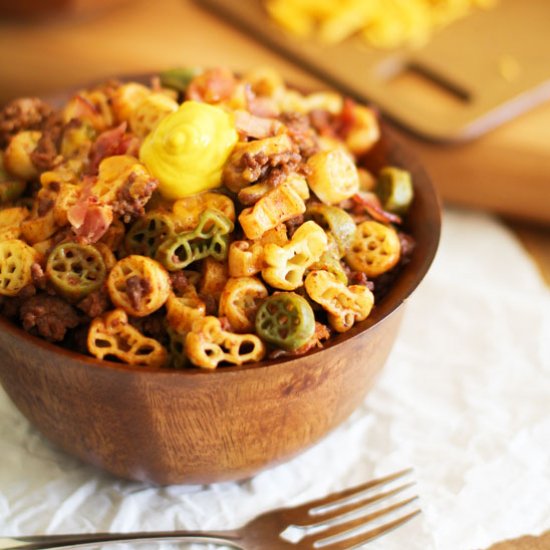 Bacon Cheeseburger Pasta