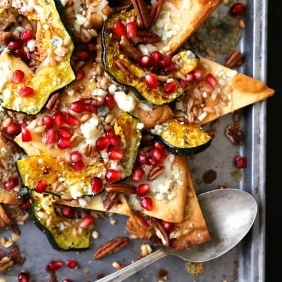 Acorn Squash Pita Nachos