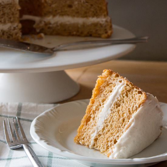 Pumpkin Angel Food Cake