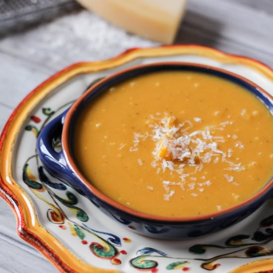 Pumpkin Soup with White Beans