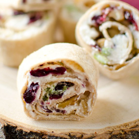 Cranberry & Whipped Feta Pinwheels