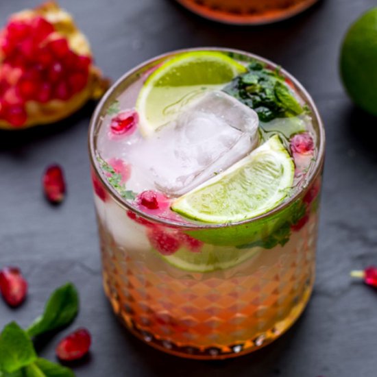 Pomegranate Mojito Cocktail