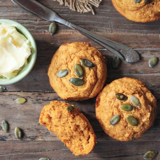 Sour Cream Pumpkin Muffins