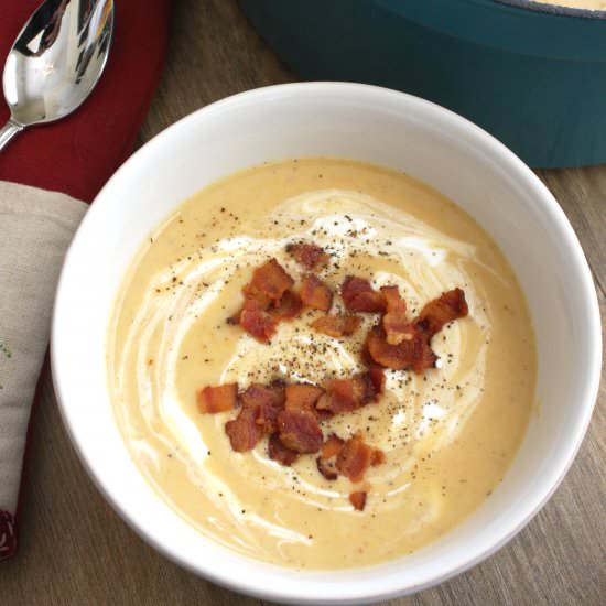 Potato Pumpkin Soup with Bacon