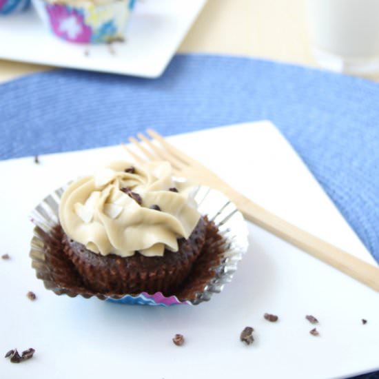 Hazelnut-Coconut Mocha Cupcakes