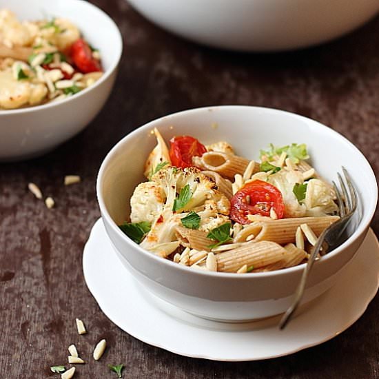 Penne with Roasted Cauliflower