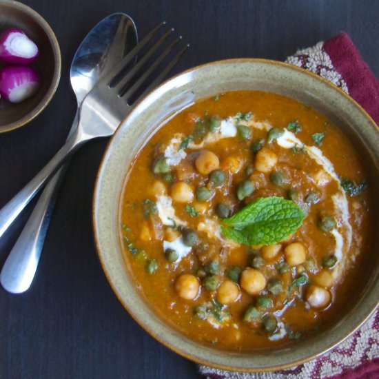 Channa Masala with Capsicum