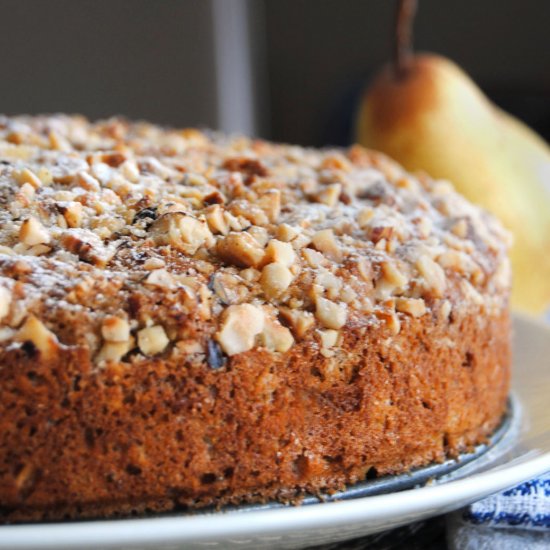 Pear and Hazelnut Cake