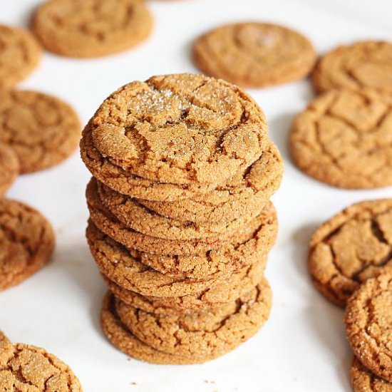 Cracked Top Ginger Cookies