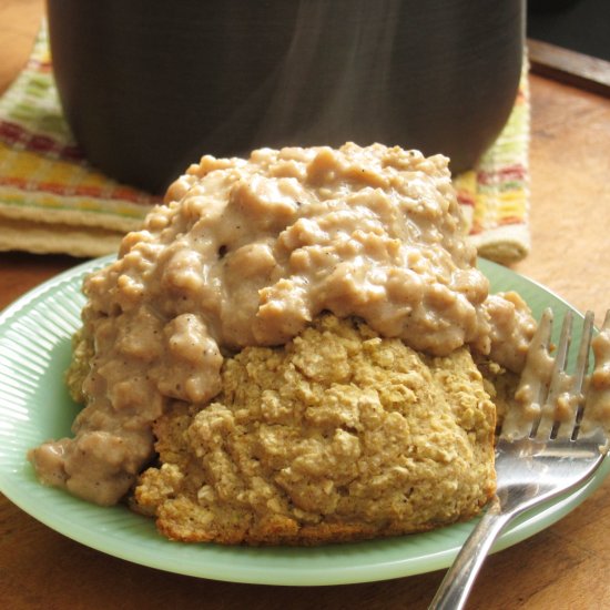 “Biscuits and Gravy” Baked Oatmeal