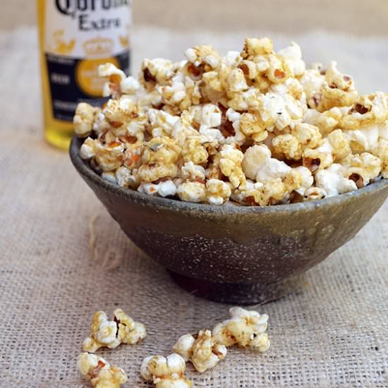 Spiced Honey Dukkah Popcorn