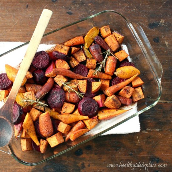 Maple-Balsamic Roasted Vegetables