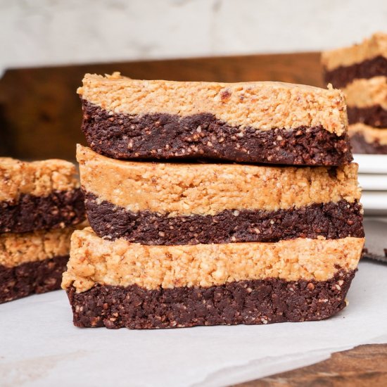 Chocolate Peanut-Butter Brownies!