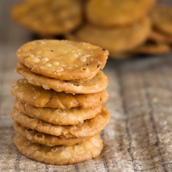 Mathri | Indian Flaky Biscuits