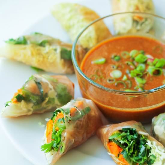 Sweet Potato Spring Rolls