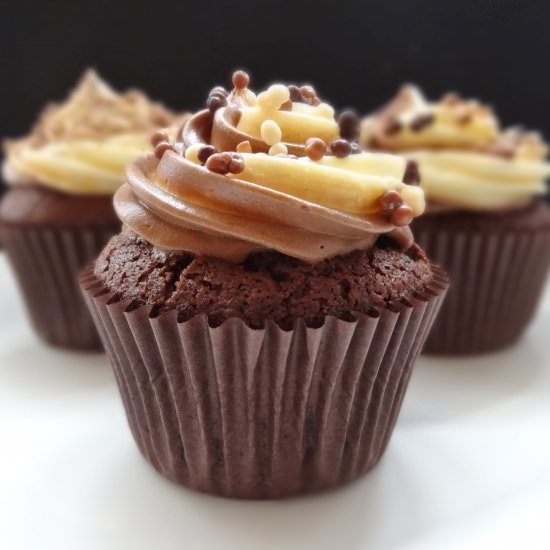 Quadruple Chocolate Cupcakes