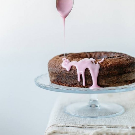 Pomegranate Chocolate Bundt CAke