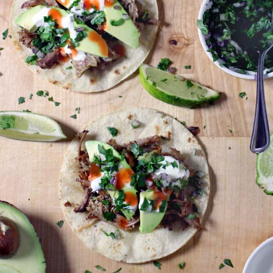 Slow Cooker Carnitas Tacos