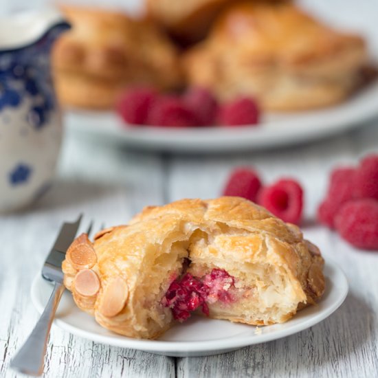 Raspberry and Almond Pithiviers