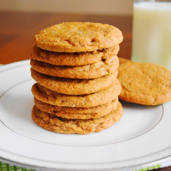 Spiced Ginger Molasses Cookies