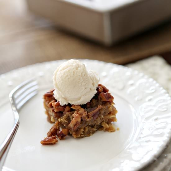 Drunken Pecan Pie Bars