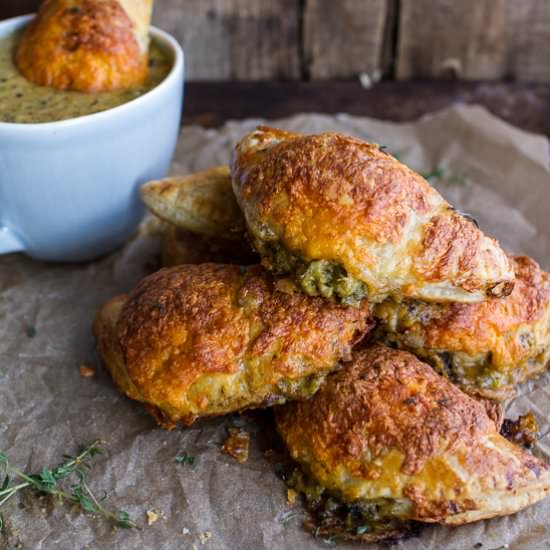 Broccoli Cheddar Soup Mini Pies