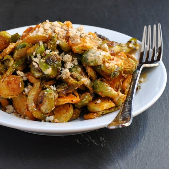 Roasted Brussels Caesar Salad