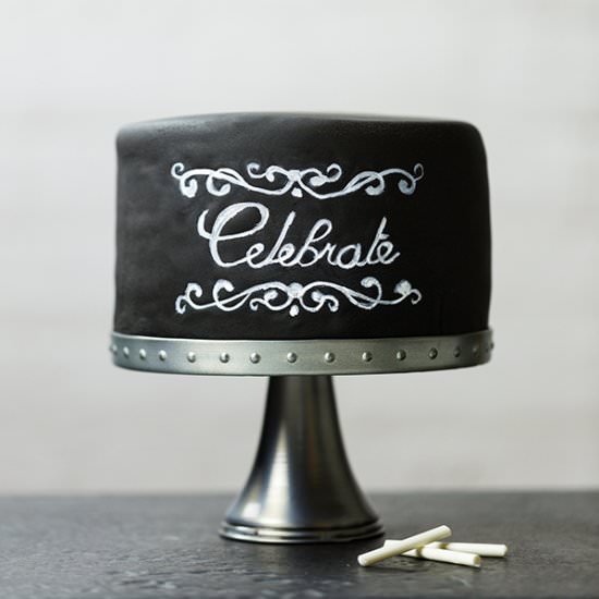 Chalkboard Cake