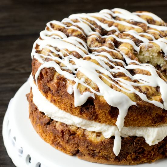 Cream Filled Coffee Cake