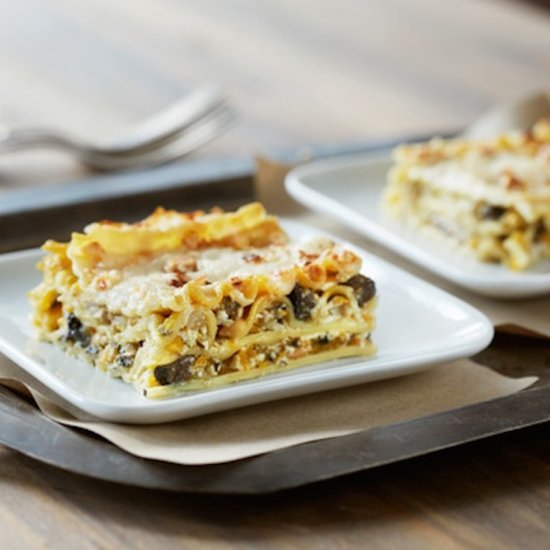 Butternut Squash Mushroom Lasagna