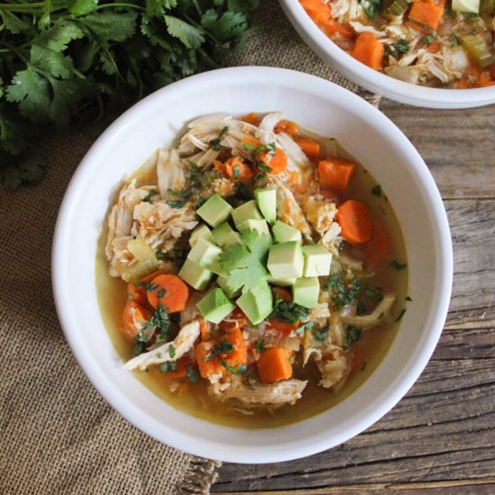 Cure-All Chicken Soup w/ Quinoa