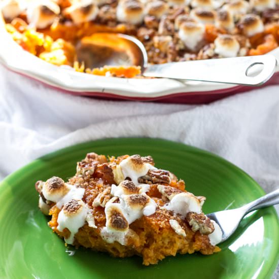 Sweet Potato & Pineapple Casserole