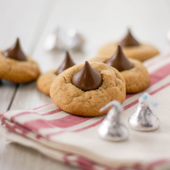 Chocolate Kiss Peanut Butter Cookie